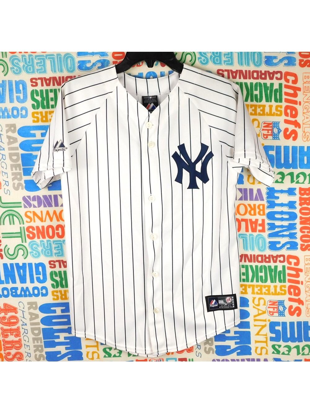 Majestic New York Yankees Mark Teixiera Jersey Youth L Adult S See Measurements